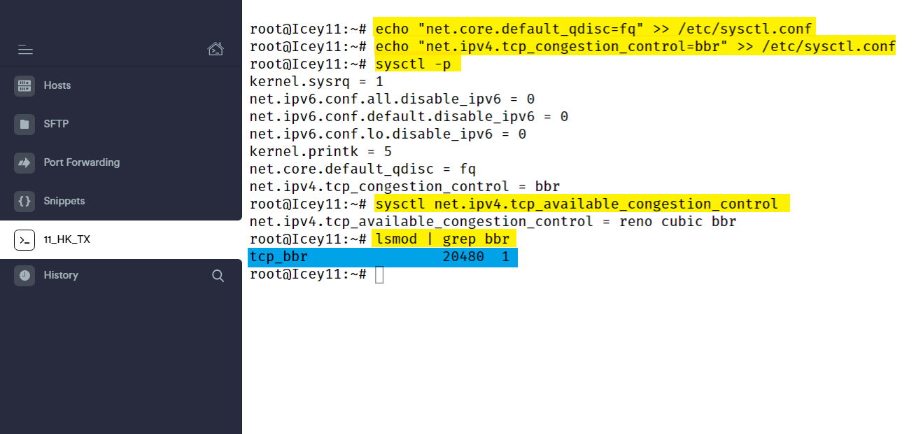 Debian10 开启自带的 TCP BBR 加速